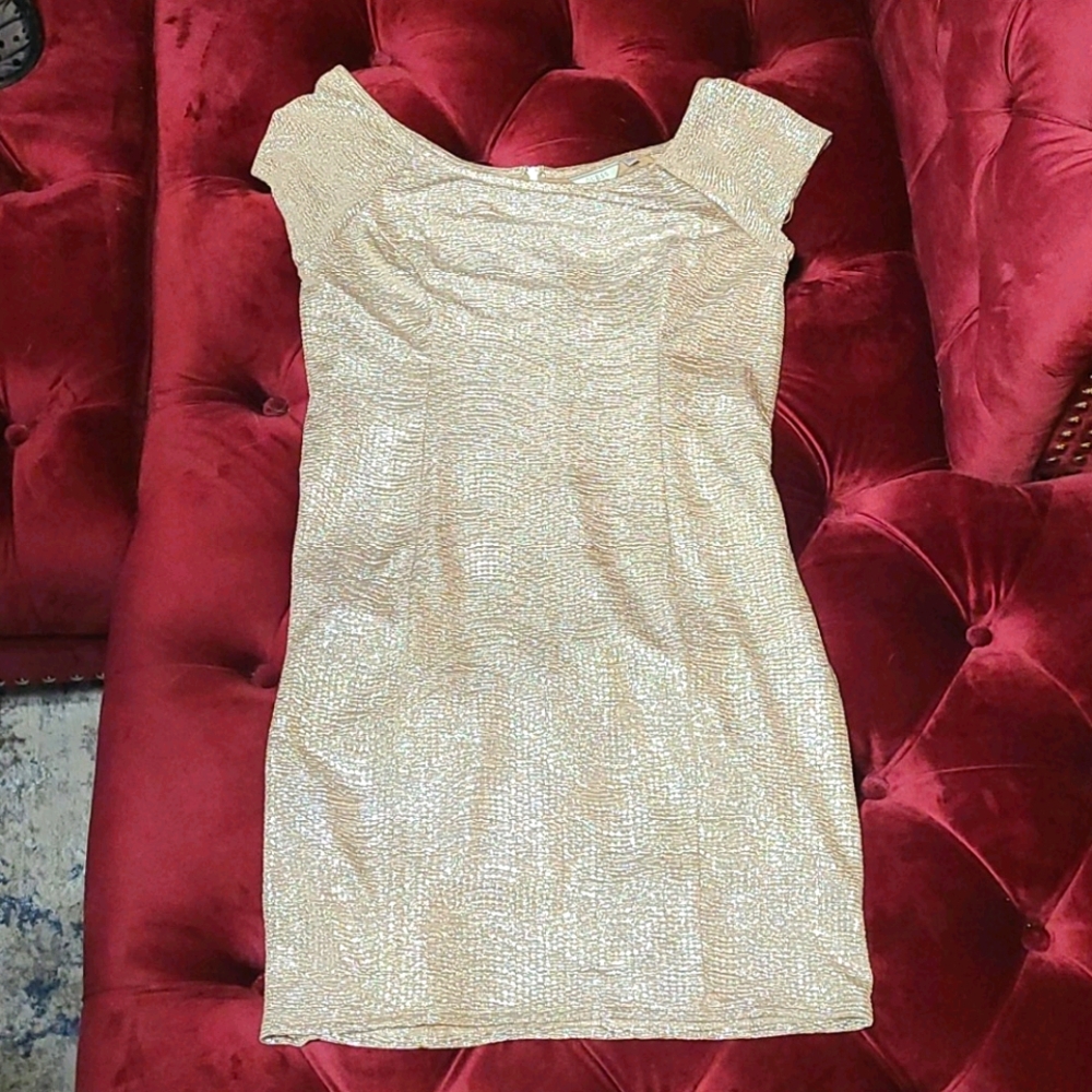 Gold Guess cocktail dress